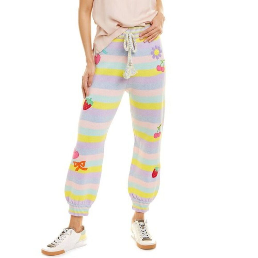 LoveShackFancy Sundown Wool-Blend Jogger Size Large